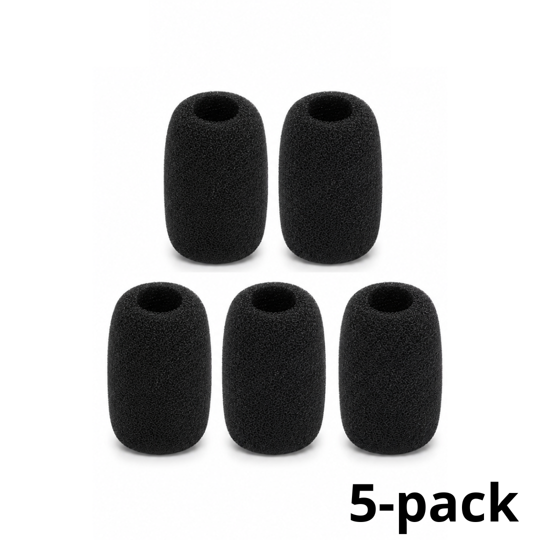 Vindskydd för mikrofon 5-Pack